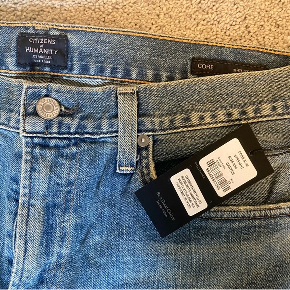 NWT *Citizens of Humanity* SIZE 32 Core Slim Straight Jean in Canyon - Picture 2 of 5